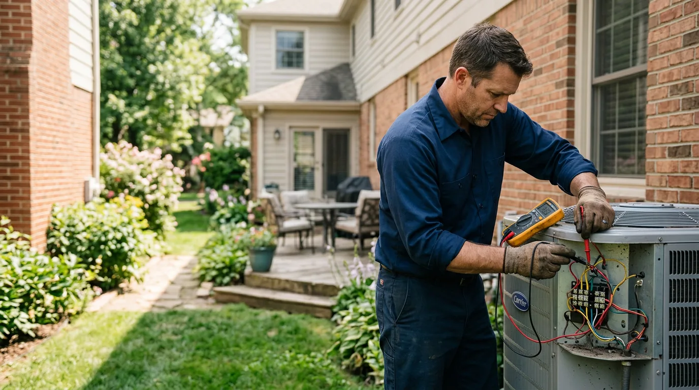 HVAC technician working near Loretto, PA